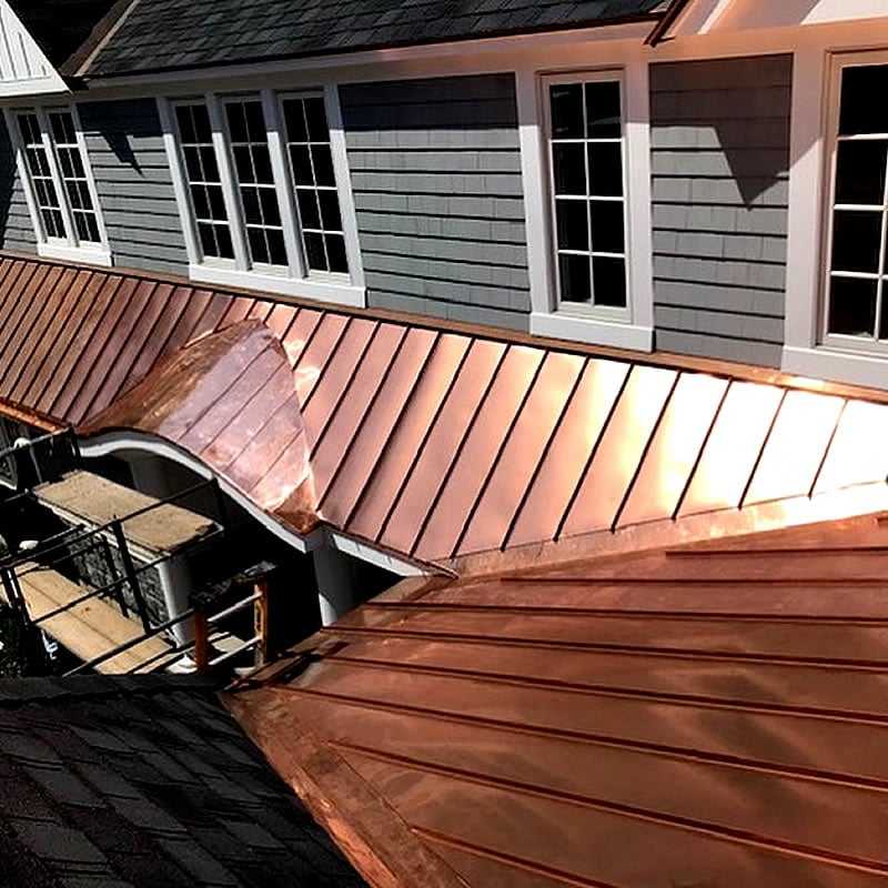 Aulson Roofing | New England copper roof installation